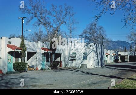 1977 Stati Uniti - Mission Motel, San Bernardino, California Foto Stock