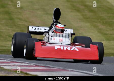 Marc Devis, Surtees TS16, Masters Historic Formula uno, Masters Historic Festival, Brands Hatch Grand Prix Circuit, maggio 2021, Fawkham, Longfield, Kent Foto Stock