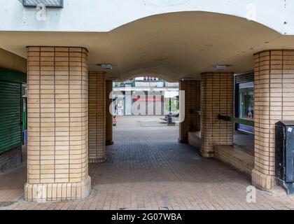 Centro commerciale Woodrow a Redditch, Worcestershire, Inghilterra. Foto Stock