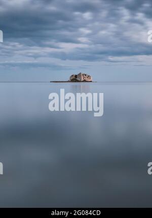 Foto a lunga esposizione a Delta del Ebro, Spagna Foto Stock