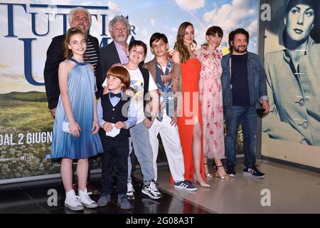 Roma, Italia. 01 Giugno 2021. Il regista Susy Laude pone con il cast alla Photocall del film tutti pazzi per Uma. Roma (Italia), 1 giugno 2021 Credit: dpa/Alamy Live News Foto Stock