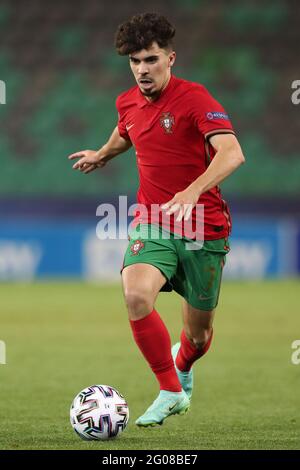 Lubiana, Slovenia, 31 maggio 2021. Vitinha del Portogallo durante la partita UEFA U21 Championships 2021 allo Stadion Stoczicw, Lubiana. L'immagine di credito dovrebbe essere: Jonathan Moscop / Sportimage Foto Stock