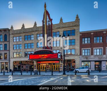 Providence Performing Arts Center, noto anche come Loew's, 228 Weybosset Street, progettato da C.W. E George Rapp e costruito nel 1928. Foto Stock