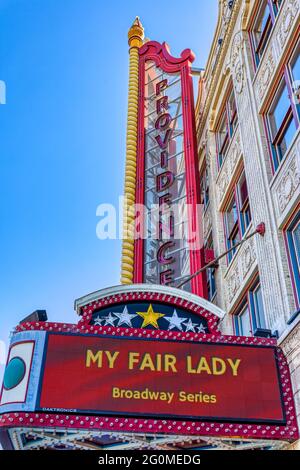 Providence Performing Arts Center, noto anche come Loew's, 228 Weybosset Street, progettato da C.W. E George Rapp e costruito nel 1928. Foto Stock