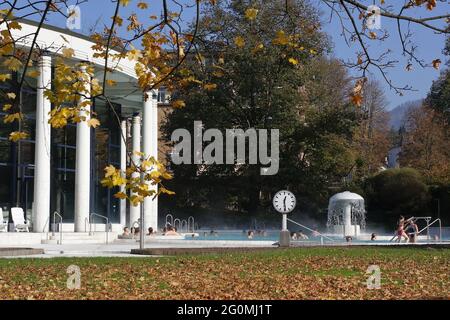 Baden Baden, capitale d'autunno, estetica e piscine termali Foto Stock