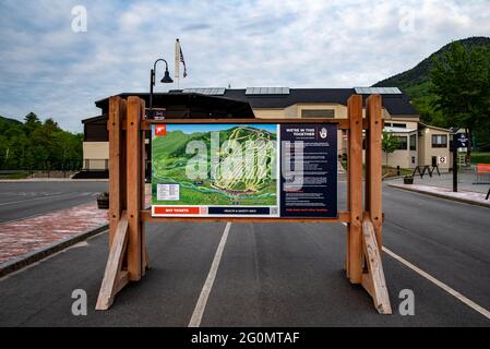 Mappa del Loon Mountain Resort Foto Stock