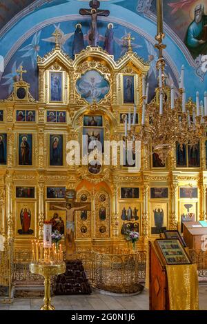 Chiesa della Trasfigurazione del Signore, Radonezh, regione di Mosca, Russia Foto Stock