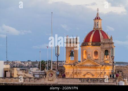 Basilica di San Giorgio a Victoria, Isola di Gozo, Malta Foto Stock