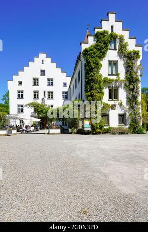 Famoso Castello di Wartegg vicino al Lago di Costanza a Rorschach. Warteg è il primo hotel storico svizzero nella Svizzera orientale. Cantone di San Gallo in Svizzera Foto Stock