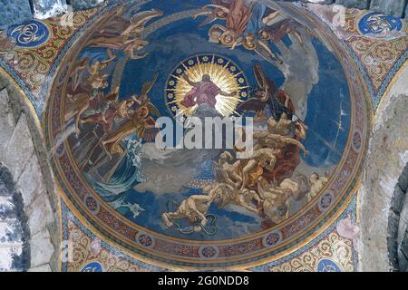 Arcades, Cimitero Kerepesi (cimitero nazionale della strada dei fumi), 8° distretto, Budapest, Ungheria, Magyarország, Europa Foto Stock