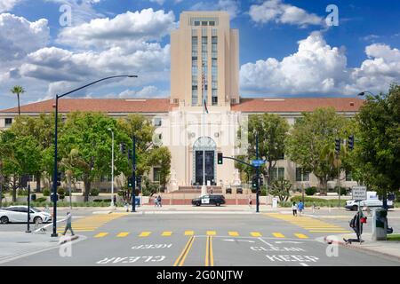 L'edificio della Contea di San Diego, in stile rinascita spagnolo/Beaux-Arts del 1938, sulla Pacific Hwy a San Diego, California Foto Stock