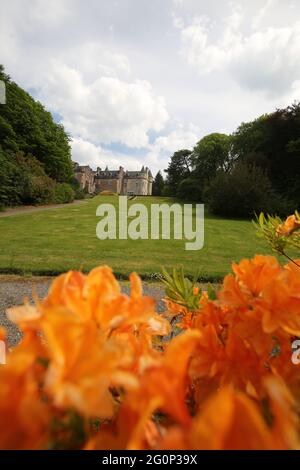 Glenapp Castle, Ballantrae, Girvan KA26 0NZ, Scozia, Regno Unito. Hotel 5 Stelle Luxury Castle, Ayrshire, Scozia Sud Ovest Foto Stock