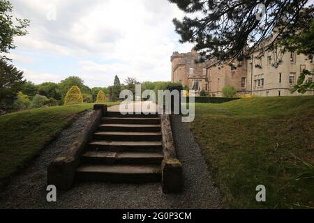 Glenapp Castle, Ballantrae, Girvan KA26 0NZ, Scozia, Regno Unito. Hotel 5 Stelle Luxury Castle, Ayrshire, Scozia Sud Ovest Foto Stock