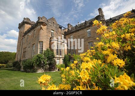 Glenapp Castle, Ballantrae, Girvan KA26 0NZ, Scozia, Regno Unito. Hotel 5 Stelle Luxury Castle, Ayrshire, Scozia Sud Ovest Foto Stock