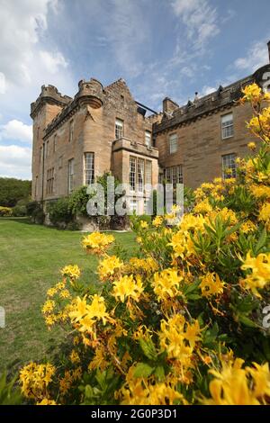 Glenapp Castle, Ballantrae, Girvan KA26 0NZ, Scozia, Regno Unito. Hotel 5 Stelle Luxury Castle, Ayrshire, Scozia Sud Ovest Foto Stock