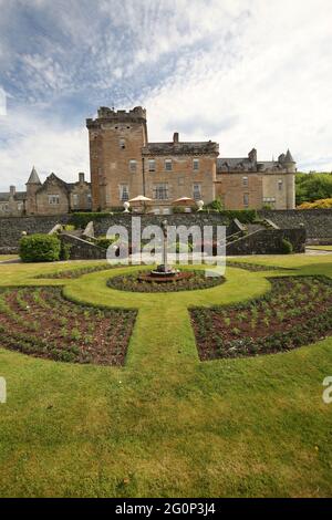 Glenapp Castle, Ballantrae, Girvan KA26 0NZ, Scozia, Regno Unito. Hotel 5 Stelle Luxury Castle, Ayrshire, Scozia Sud Ovest Foto Stock