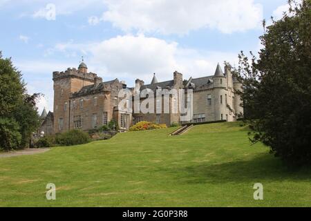 Glenapp Castle, Ballantrae, Girvan KA26 0NZ, Scozia, Regno Unito. Hotel 5 Stelle Luxury Castle, Ayrshire, Scozia Sud Ovest Foto Stock