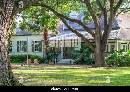 Vista laterale dell'Audubon Clubhouse Cafe Foto Stock