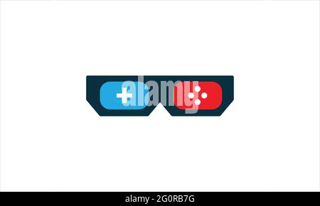 Digital Game Controller game pad Logo disegno vettoriale illustrazione simbolo Illustrazione Vettoriale