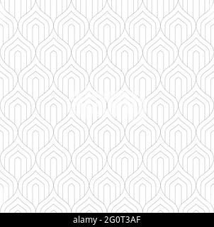 Scala di pesce modello senza giunture. Le scale di sirena o drago disegnano uno sfondo infinito. Parte del set. Illustrazione Vettoriale