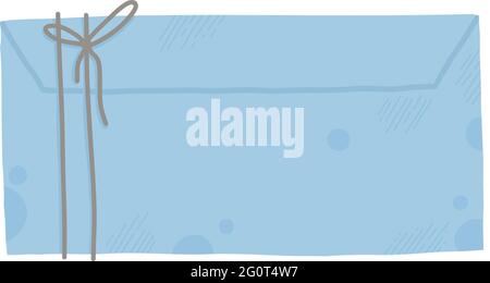 Busta di raccolta con posta, postmark e cartolina vettoriale piatta, illustrazione cartoon. Varie lettere di carta artigianale, cancelleria, cera sigillante e. Illustrazione Vettoriale