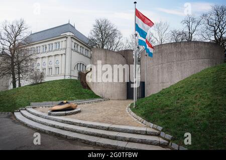 Monumento nazionale della solidarietà a Cannon Hill - Lussemburgo, Lussemburgo Foto Stock