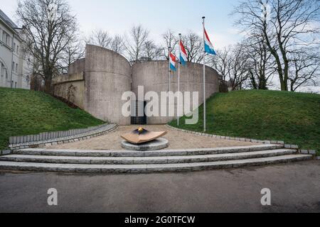 Monumento nazionale della solidarietà a Cannon Hill - Lussemburgo, Lussemburgo Foto Stock