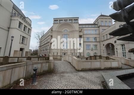 Lussemburgo Città giudiziaria - Giustizia della Pace e edifici della Biblioteca - Lussemburgo, Lussemburgo Foto Stock