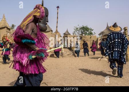 Le misteriose maschere Dogon, Mali Foto Stock