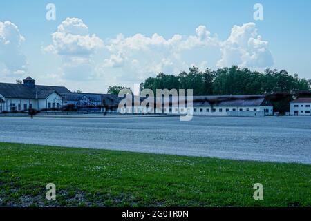 Il regime nazista ha istituito il campo di concentramento di Dachau solo poche settimane dopo l'ingresso al potere di Adolf Hitler. Foto Stock