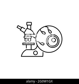 Icona della linea di colore della fertilizzazione in vitro. Gravidanza. Pittogramma per pagina web, app mobile, promo. Elemento di progettazione GUI UI UX. Tratto modificabile. Illustrazione Vettoriale