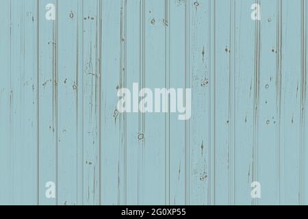 Pannelli in legno stile linguetta e scanalatura parete texture di sfondo con legno blu e turchese grana e nodi Foto Stock