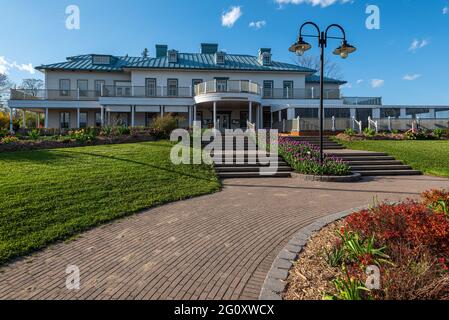 Il Montmorency Manor della cima del Montmorency cade nel parco nazionale delle Montmorency Falls del Sepaq in Quebec City. Foto Stock