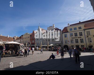 La città di Tallinn in Estonia Foto Stock