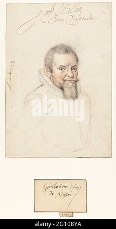 Ritratto di Graef Willem van Nassowien. Il conte Willem Lodewijk van Nassau (1560-1620), figlio di Johan De Oude. Foto Stock