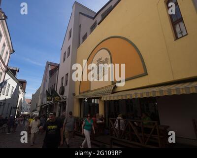La città di Tallinn in Estonia Foto Stock