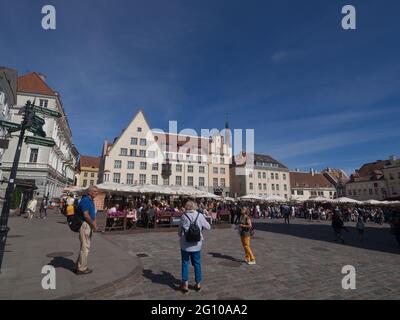 La città di Tallinn in Estonia Foto Stock