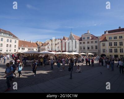 La città di Tallinn in Estonia Foto Stock