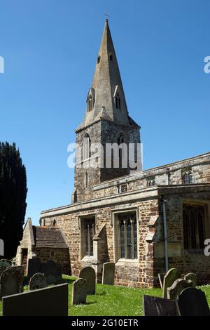 St. Andrew`S Church, Broughton, Northamptonshire, Inghilterra, Regno Unito Foto Stock