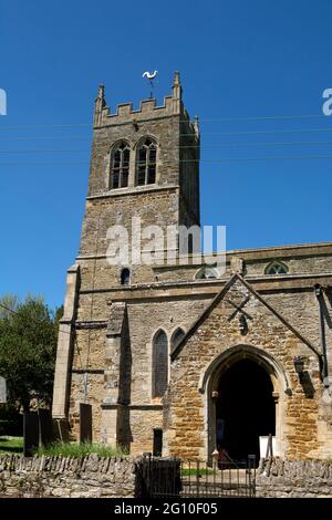 All Saints Church, Pytchley, Northamptonshire, Inghilterra, Regno Unito Foto Stock