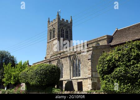 All Saints Church, Pytchley, Northamptonshire, Inghilterra, Regno Unito Foto Stock