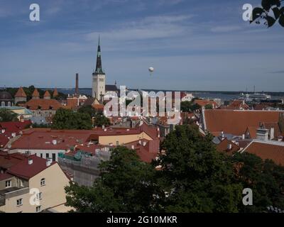 La città di Tallinn in Estonia Foto Stock