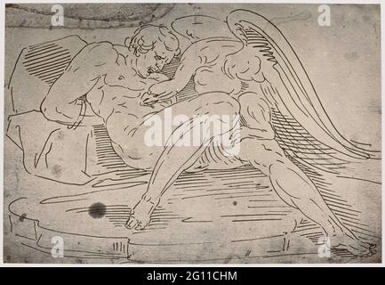 Cangiasi, Prometheus. Produzione fotografica di disegni in 'la Collezione Reveley di disegni a Brynygwin', Fig. 25. Foto Stock