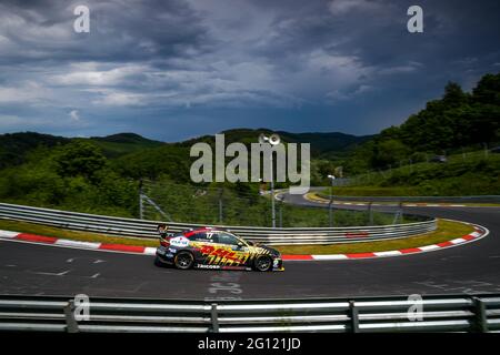 Nurburg, Germania. 04 giugno 2021. FIA WTCR Race of, Germania. , . 1° appuntamento della Coppa del mondo di Auto Touring 2021 della FIA, sul Nurburgring Nordschleife, dal 3 al 6 giugno 2021 a Nurburg, Germania - Photo Florent Gooden/DPPI/LiveMedia Credit: Independent Photo Agency/Alamy Live News Foto Stock