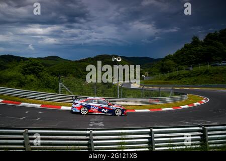 Nurburg, Germania. 04 giugno 2021. FIA WTCR Race of, Germania. , . 1° appuntamento della Coppa del mondo di Auto Touring 2021 della FIA, sul Nurburgring Nordschleife, dal 3 al 6 giugno 2021 a Nurburg, Germania - Photo Florent Gooden/DPPI/LiveMedia Credit: Independent Photo Agency/Alamy Live News Foto Stock