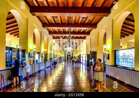 Hall dell'Hotel National de Cuba, a l'Avana Foto Stock