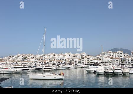 Porto di Puerto Banus, Spagna Foto Stock