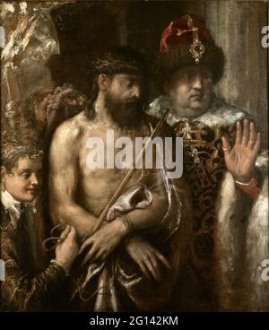 Tiziano Vecellio - Cristo mostrato al popolo Ecce Homo Foto Stock