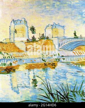 Vincent Van Gogh - Senna con Pont De Clichy 1887 1 1887 Foto Stock