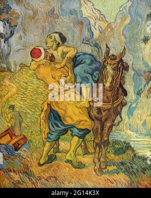 Vincent Van Gogh - il buon Samaritano dopo Delacroix Foto Stock